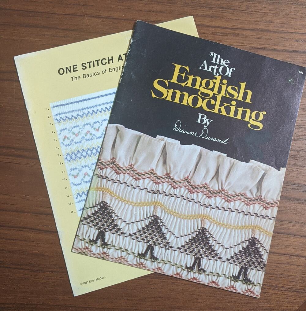 Two English Smocking Pattern Books